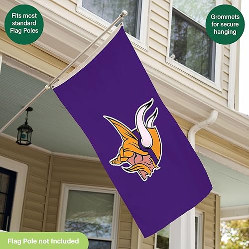 Miniatura 186 de NFL Dallas Cowboys - Bandera duradera de 3 x 5 para exteriores con ojales, bandera y pancarta resistentes para jardín al aire libre y patio, bandera