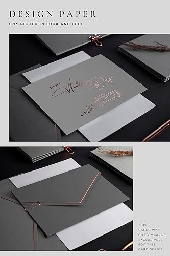 Miniatura 6 de Jolicoon - Tarjeta de felicitación para el día de la boda con sobre premium y sello de cera