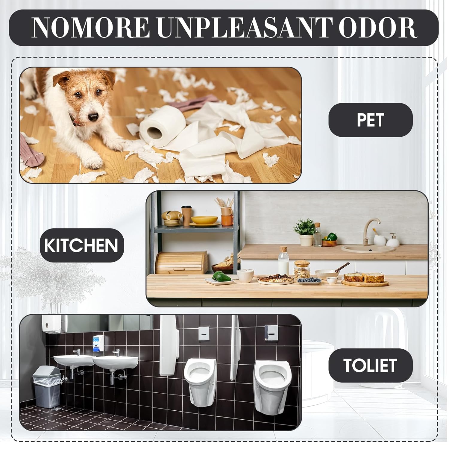 2 Pcs Automatic Air Freshener Spray Dispenser with Screen LCD Perfume Dispenser Wall Mount/Standing Capacity for Bathroom Hotel Office Commercial Place (Black)