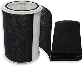PUREBURG Replacement True HEPA Filter Kit Compatible with GermGuardian AP5800 AP5800W 3-in-1 High Performance Air Purifying, Part Number : FLT5800 / Filter P / FLT58CB4,H13 True HEPA with Carbon