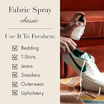 The Laundress Classic Fabric Spray, Wrinkle Release Spray, Upholstery and Linen Spray, Fabric Refresher, Clean Laundry Scent, 8 Fl Oz