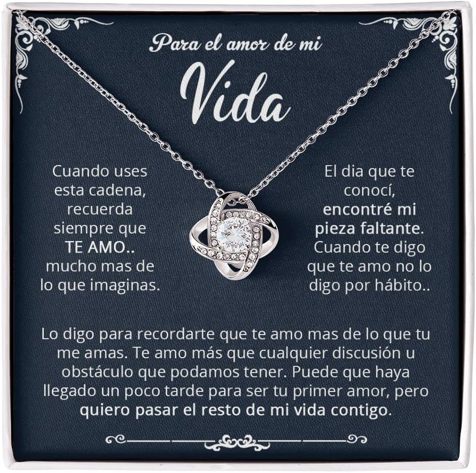 Collar Regalo Personalizado Para Esposa, Novia, Pareja, Amor, Aniversario, Cumpleaños, Celebración | Para El Amor De Mi Vida 1