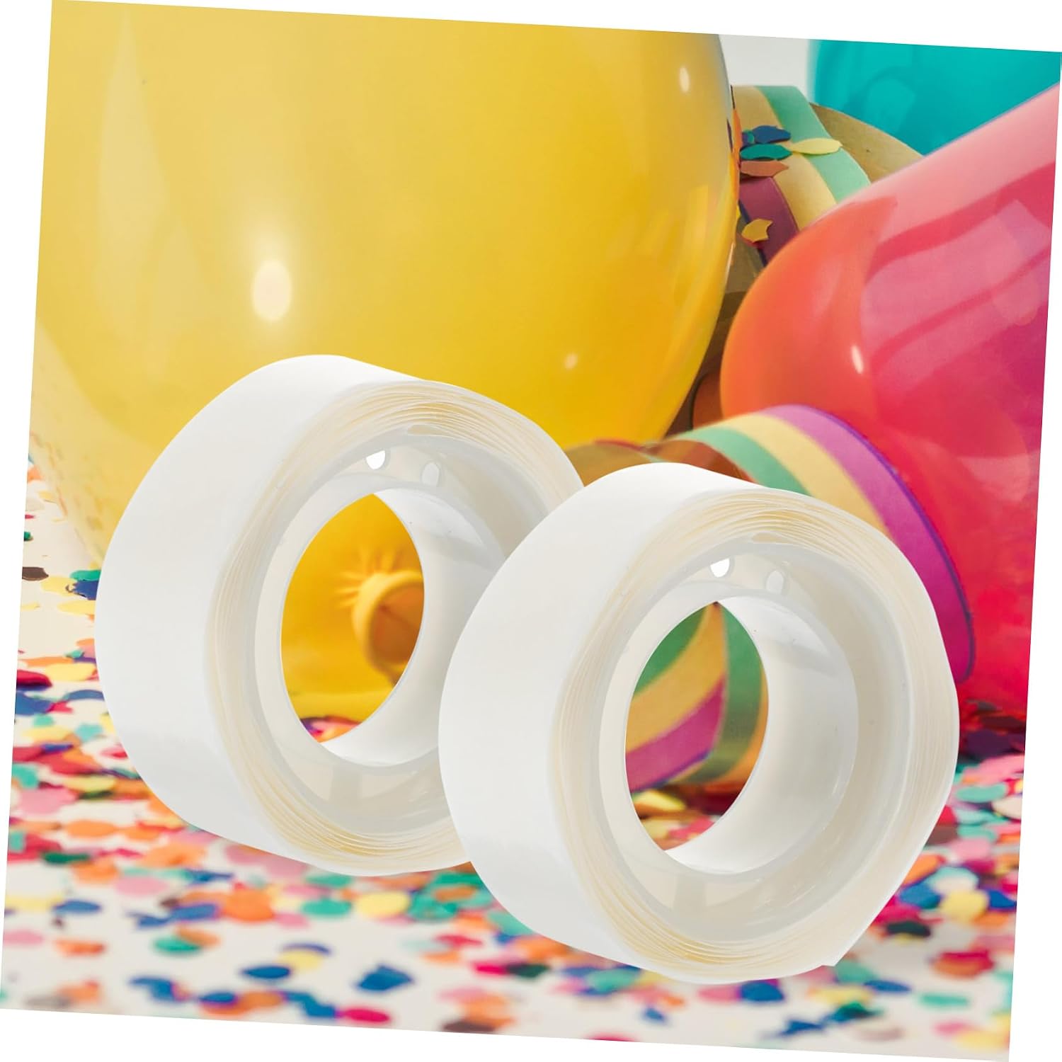 ARTIBETTER Xmas Balloon Sticky Tape 20 Rolls White Resin Adhesive