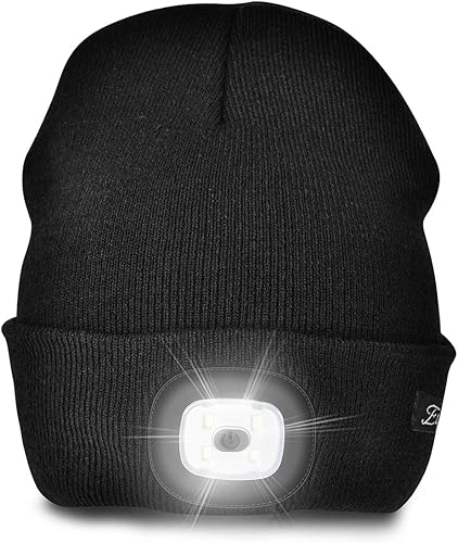 Miniatura 28 de Etsfmoa Gorro unisex con la luz, regalos para hombres, papá, padre, gorras recargables por USB