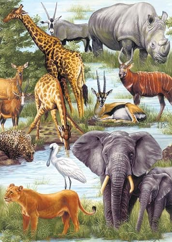 Miniatura 1 de Springbok 's Rompecabezas infantil de 60 piezas Animal Kingdom - Fabricado en Estados Unidos