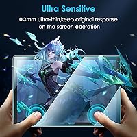 Vista 6 de DTTO Protector de pantalla diseñado para Samsung Galaxy Tab A8 de 10.5 pulgadas (versión 2022), vidrio templado de dureza 9H para Galaxy Tab A8