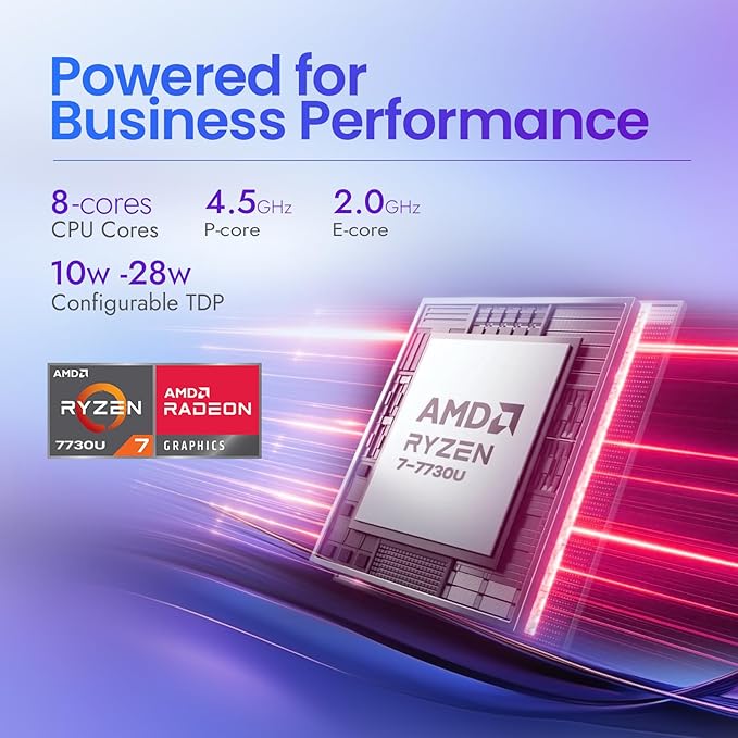 Dell 15 Portátil Táctil, AMD Ryzen 7 7730U, 16GB RAM, 512GB SSD, Win 11 Pro, FHD miniatura 3