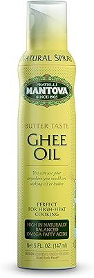 Mantova Ghee Oil, 100% Pure Cooking Oil Spray, Omega-3, perfect for Keto snacks, baking, grilling, or cooking, our oil dis...