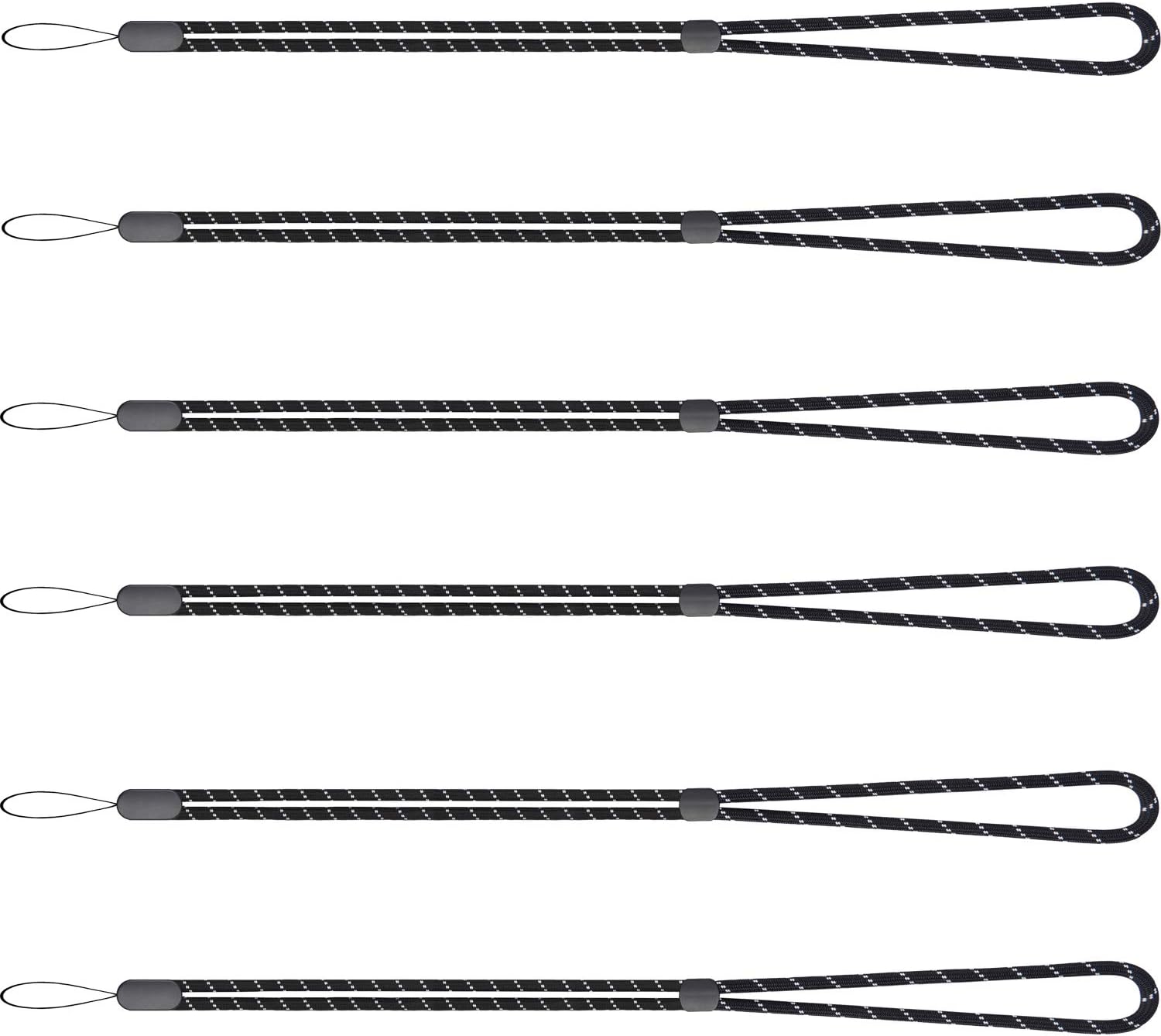 Lanyards 6 Pack Adjustable Neck Lanyard Black Straps Long For Pen ID Badge Holder Keys Office Cruise - Image 7