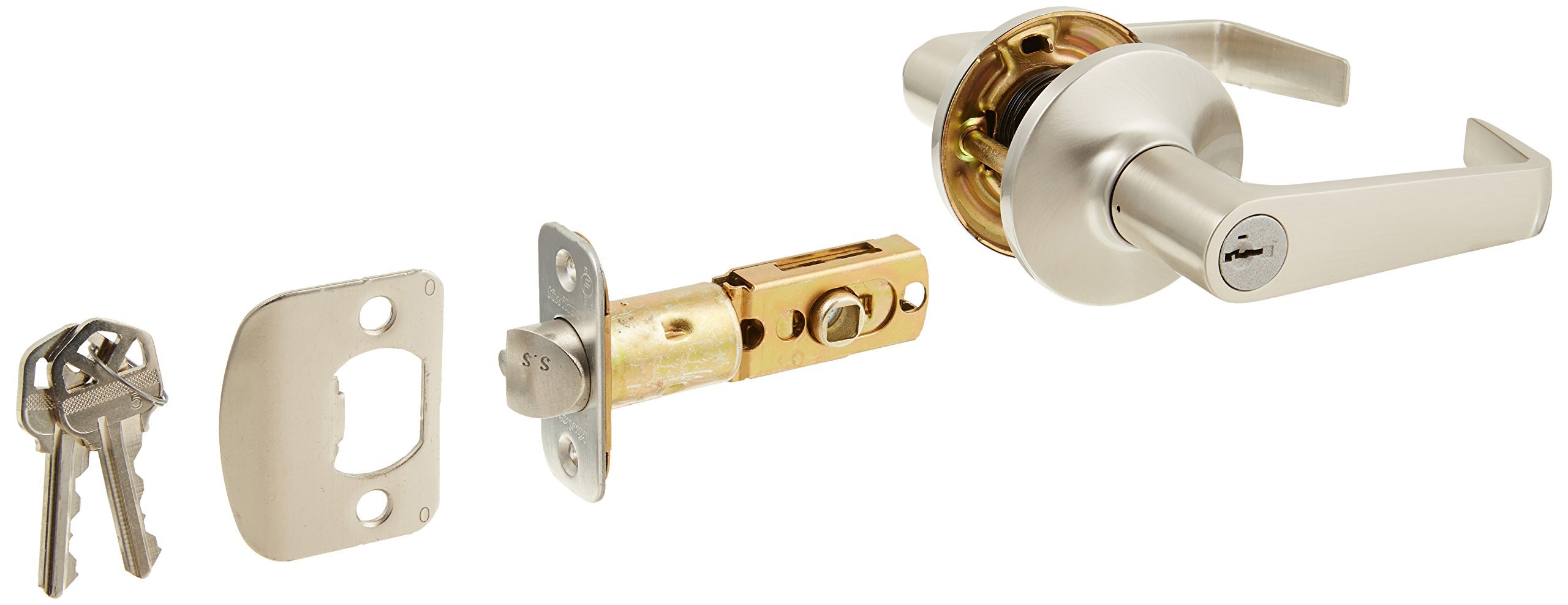 Kwikset 438 Cnlsmt Carson béquille de porte à clé idéale pour l'accès de votre logement