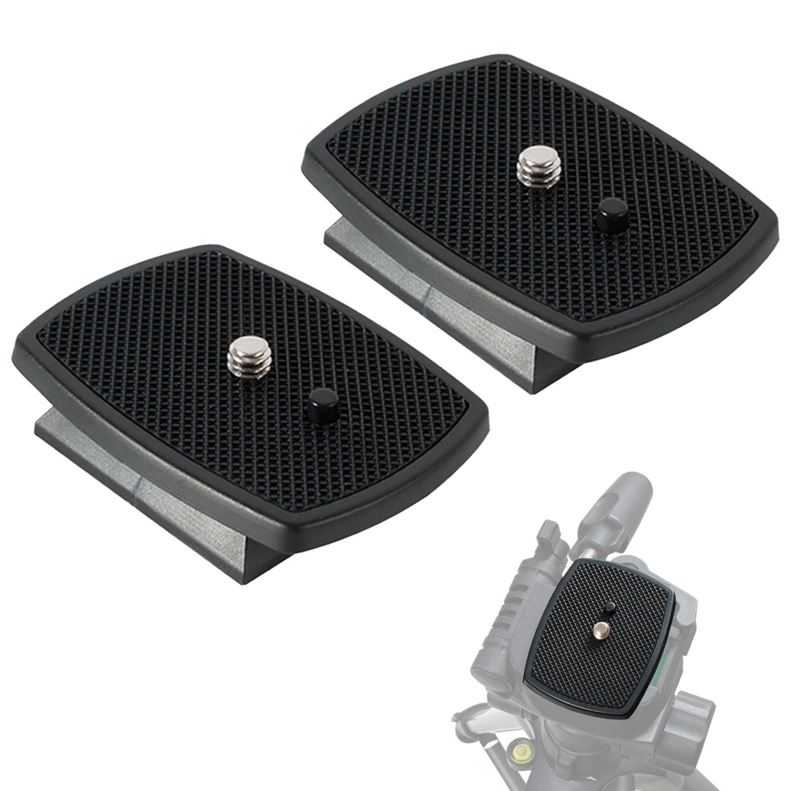 2 STK 43mm Kamera Schnellwechselplatte Stativ Schnellwechselplatte für Sony VCT-D580RM VCT-D680RM VCT-R640 D680 D580, Stativ Mount Adapter (Schwarz)