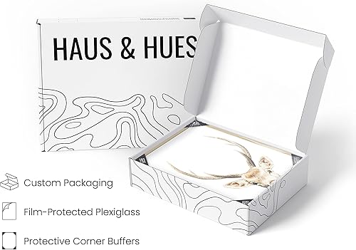 Miniatura 4 de HAUS AND HUES Juego de 4 imágenes rústicas de animales de granja, fotos de vaca y cerdo de caballo, ciervo, decoración de pared  Cuadros de granja