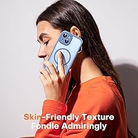 Vista 221 de TOCOL Funda magnética 3 en 1 para iPhone 15 Pro, mejorada [protección completa de cámara] con 2 protectores de pantalla, compatible con MagSafe, Gris