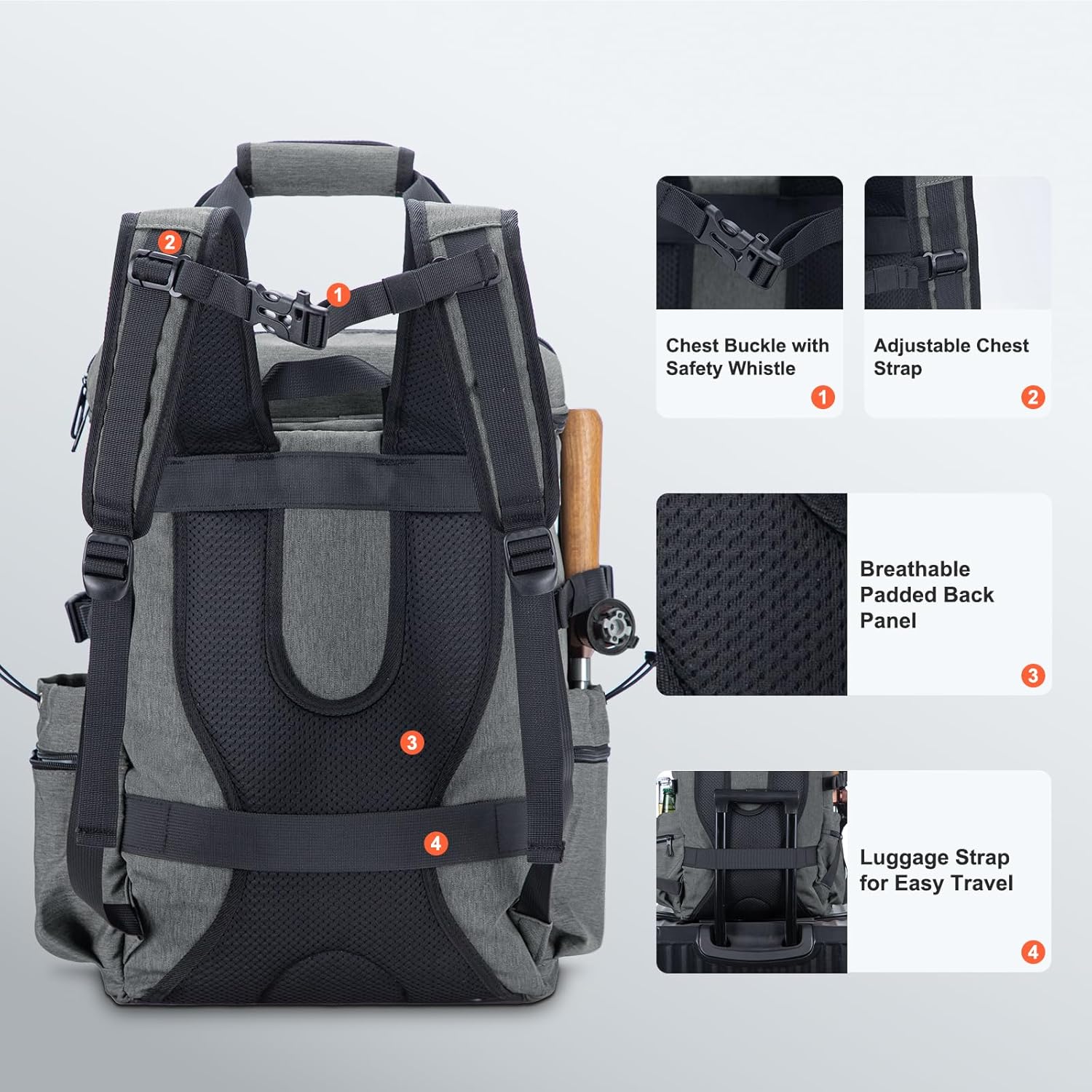 Backpack Coolers Insulated Leak Proof 35cans Soft Insulated Cooler Backpack for Women Men 12 Hours Cooling for Camping Hiking Beach Picnic