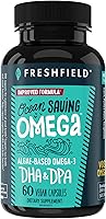 Vista 1 de Freshfield Omega 3, Suplementos de DHA, Fórmula potente 1 por día, Aceite de algas (algas), Omega vegano, aceite de pescado para ahorro de océano