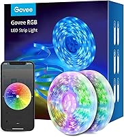 Govee 65.6ft Smart WiFi LED Strip Lights, Alexa & Google Home Compatible, Music Sync DIY RGB for Bedroom Home Decor - 2x32.8ft Rolls