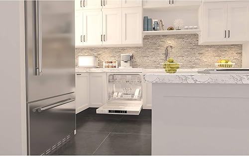 Miniatura 6 de ZLINE - Lavavajillas con control superior de 18 pulgadas en panel personalizado listo con bañera de acero inoxidable