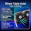 PNY NVIDIA GeForce RTX 5060 8GB ARGB Overclocking Triple Fan Graphics Card DLSS 4, PCIe 5.0, HDMI/DP 2.1, 2-Slot, Epic-X RGB Lighting