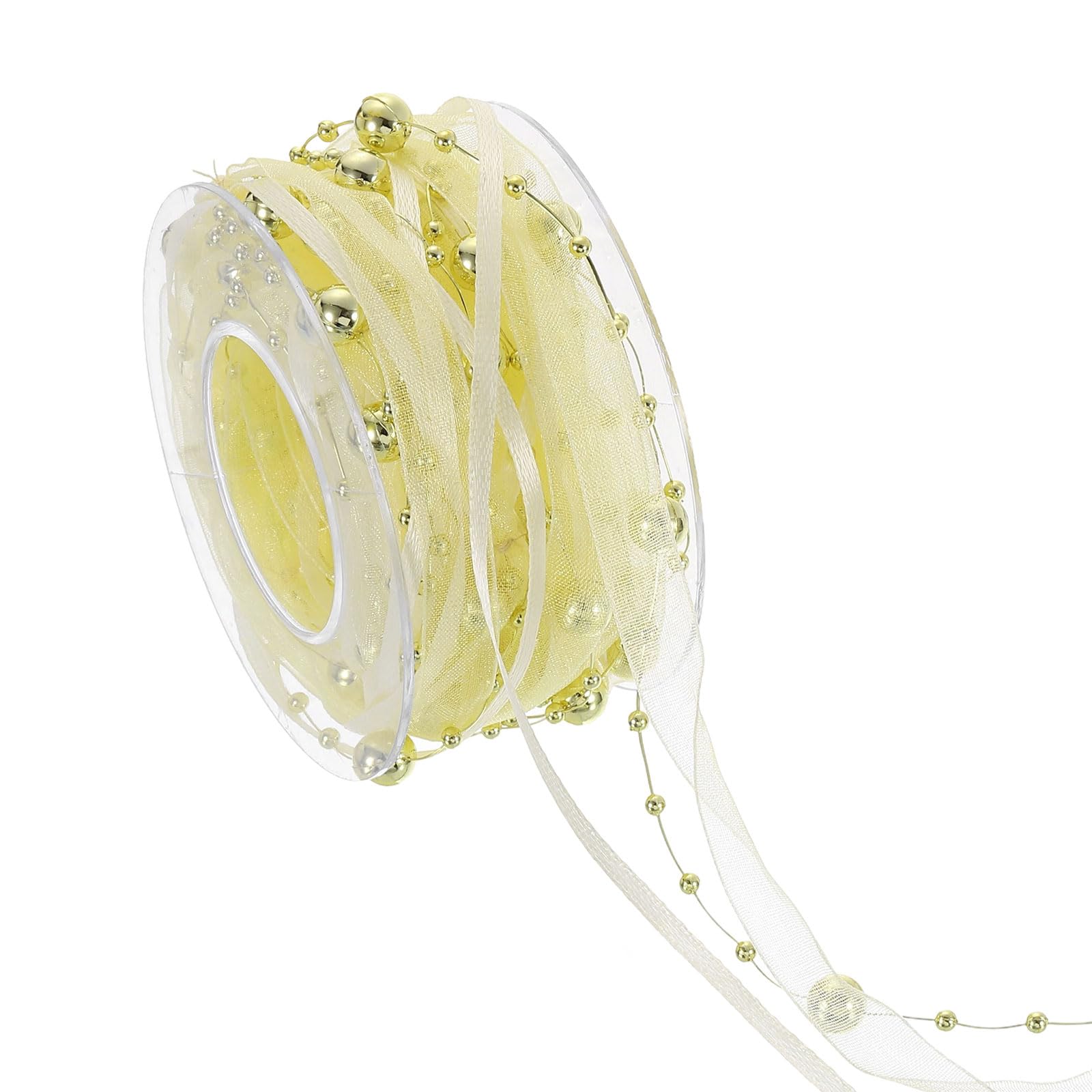 Ruban de perles artificielles dorées pour bricolage couture et scrapbooking