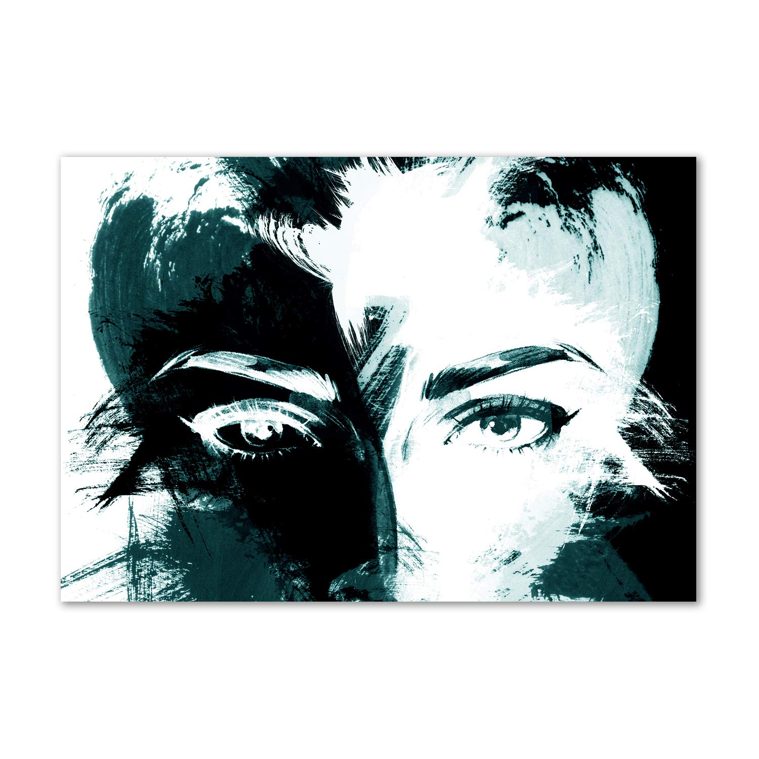 Déco murale acrylic glass picture abstraction femme plastique
