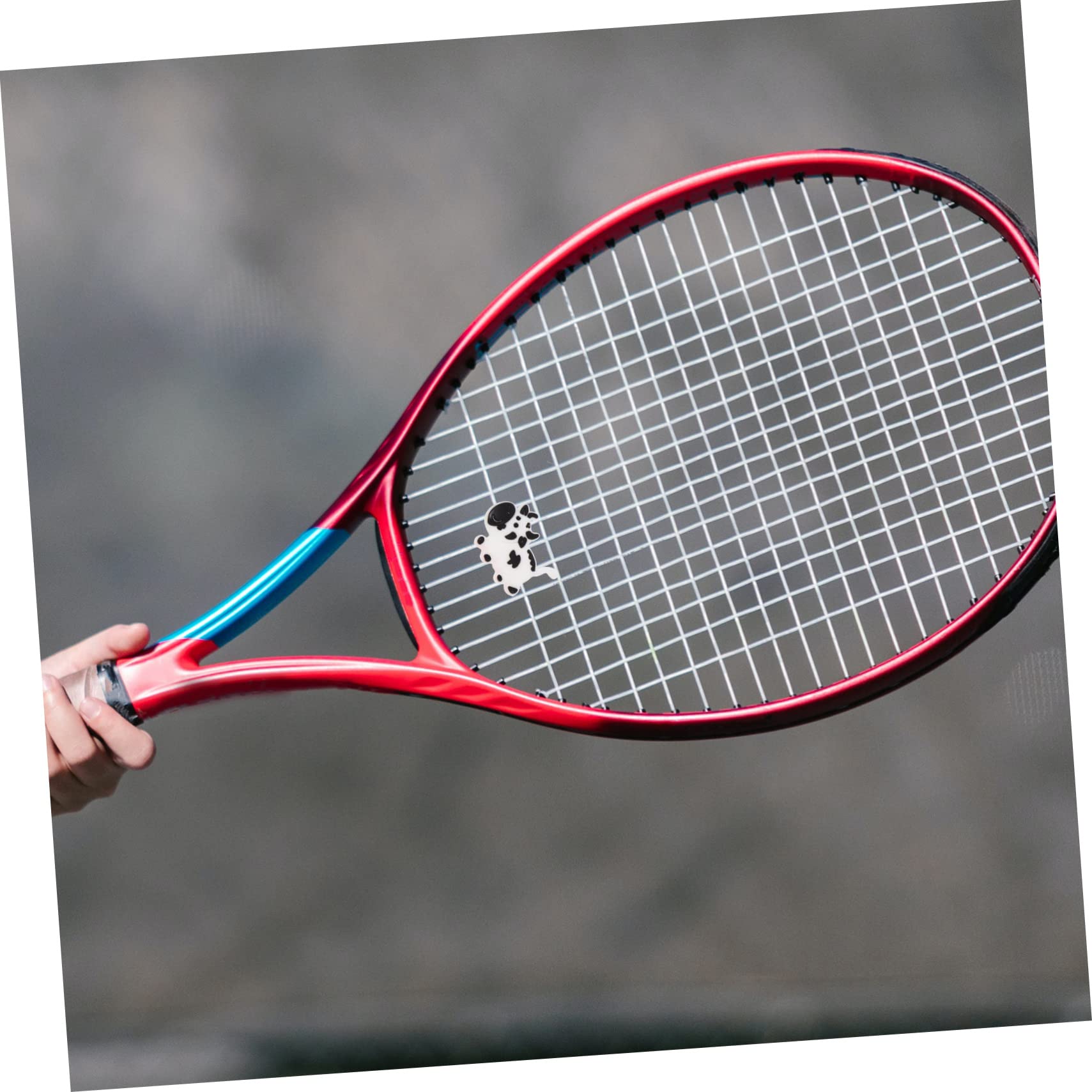 WHAMVOX 5pcs Tennis Accessory Silicone Heart Shape Racket Dampener Vibration Reducer