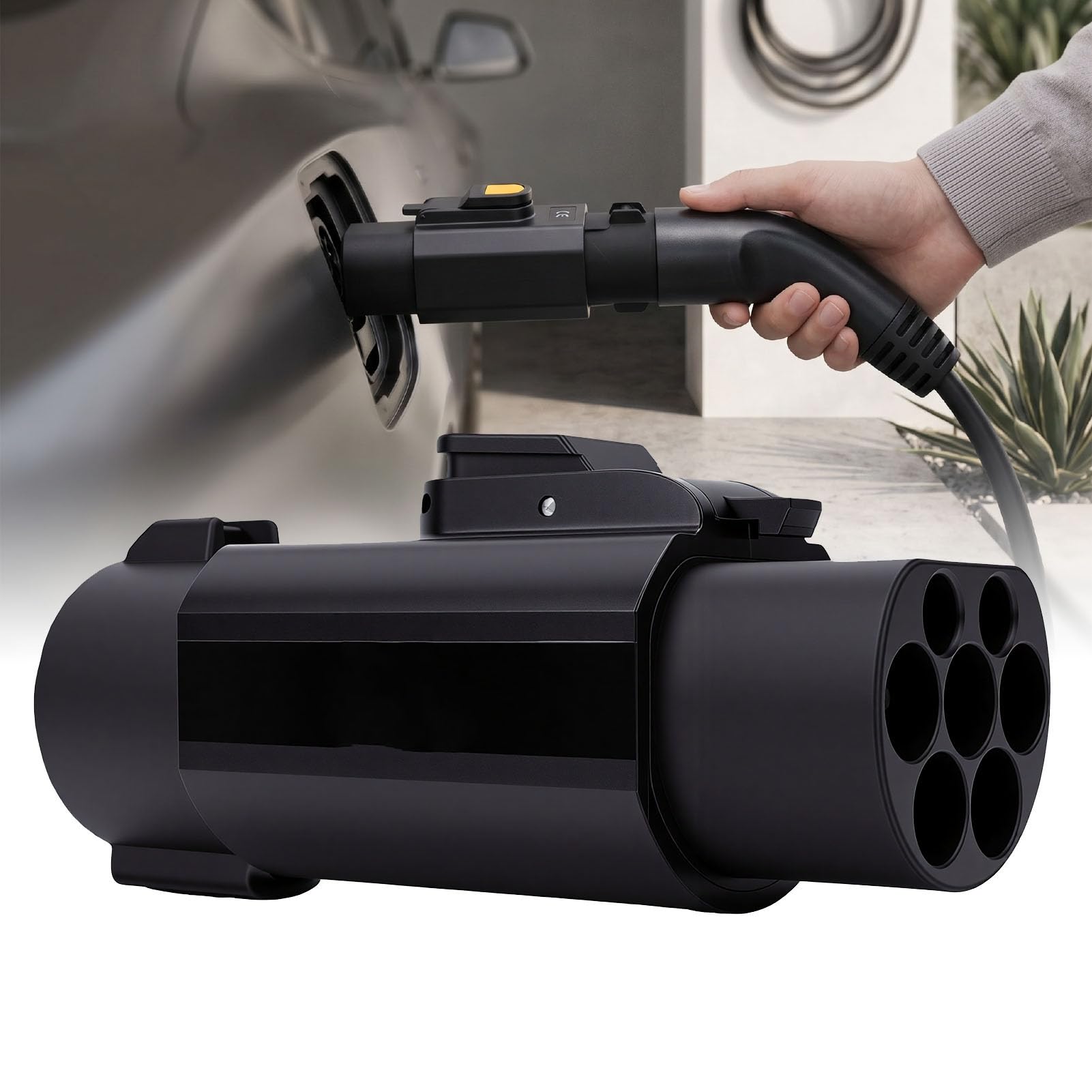 lyrlody J1772 do GB/T Adapter do ładowania EV, 32A 250V