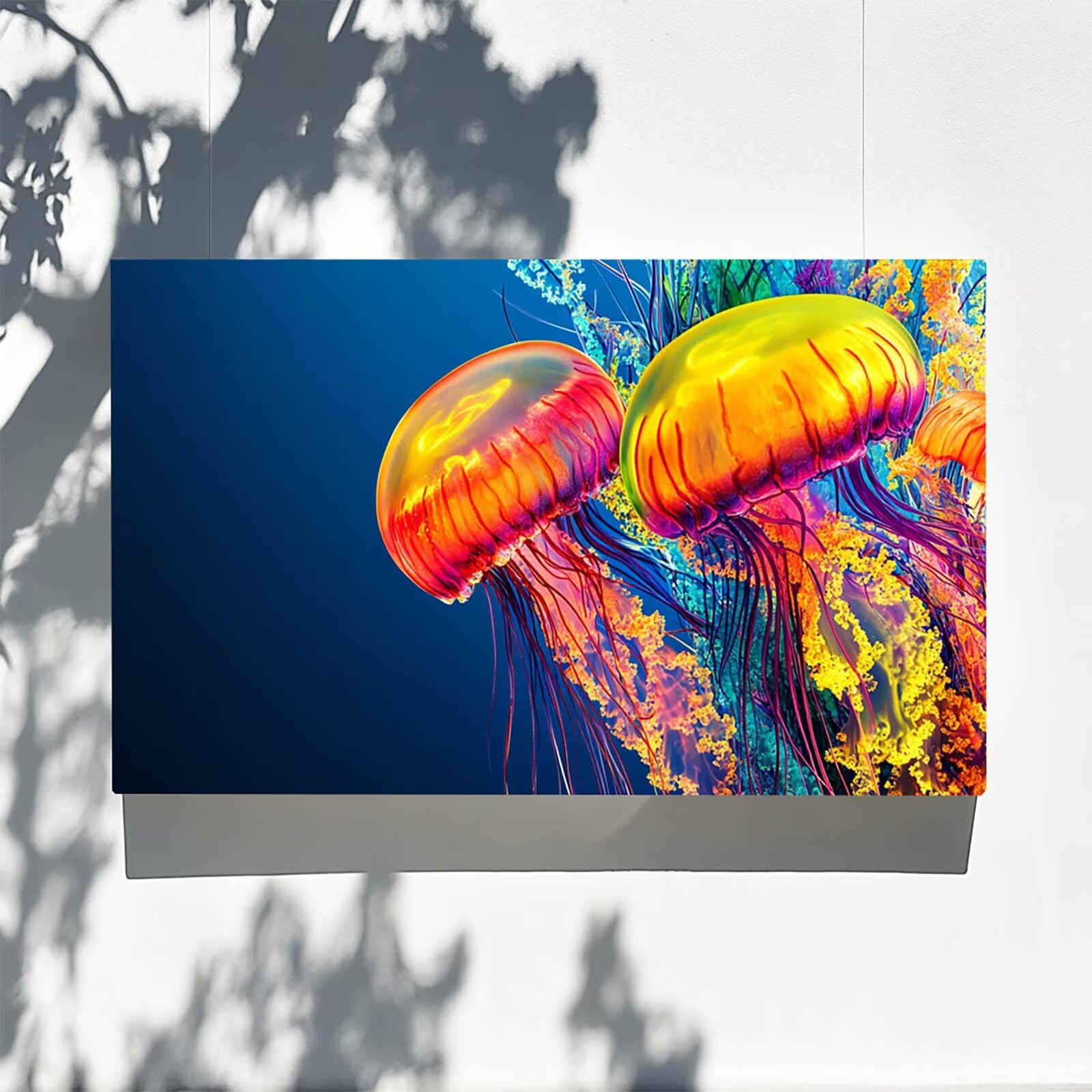 DIY Malen nach Zahlen Erwachsene Qualle Malen nach Zahlen ab 7 jahre Mädchen Farbe Kreativ set für Erwachsene mit Leinwand Acrylfarben set und Pinsel, Bastelset zum Bemalen für Wanddeko 80X160cm 7-4-4