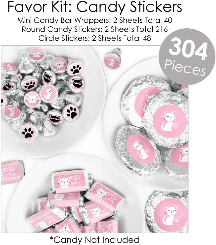 Bіg Sаlе Big Dot of Happiness Purr-fect Kitty Cat - Kitten Meow Baby Shower or Birthday Party Supplies - Banner Decoration Kit - Fundle Bundle
