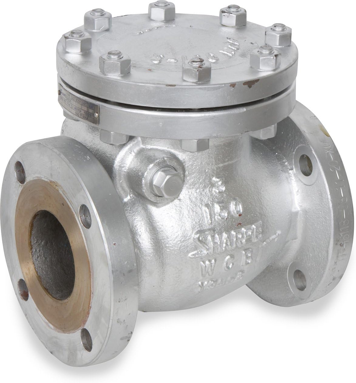 25114 Series Cast Steel Swing Check Valve, Class 150, 2" Flanged