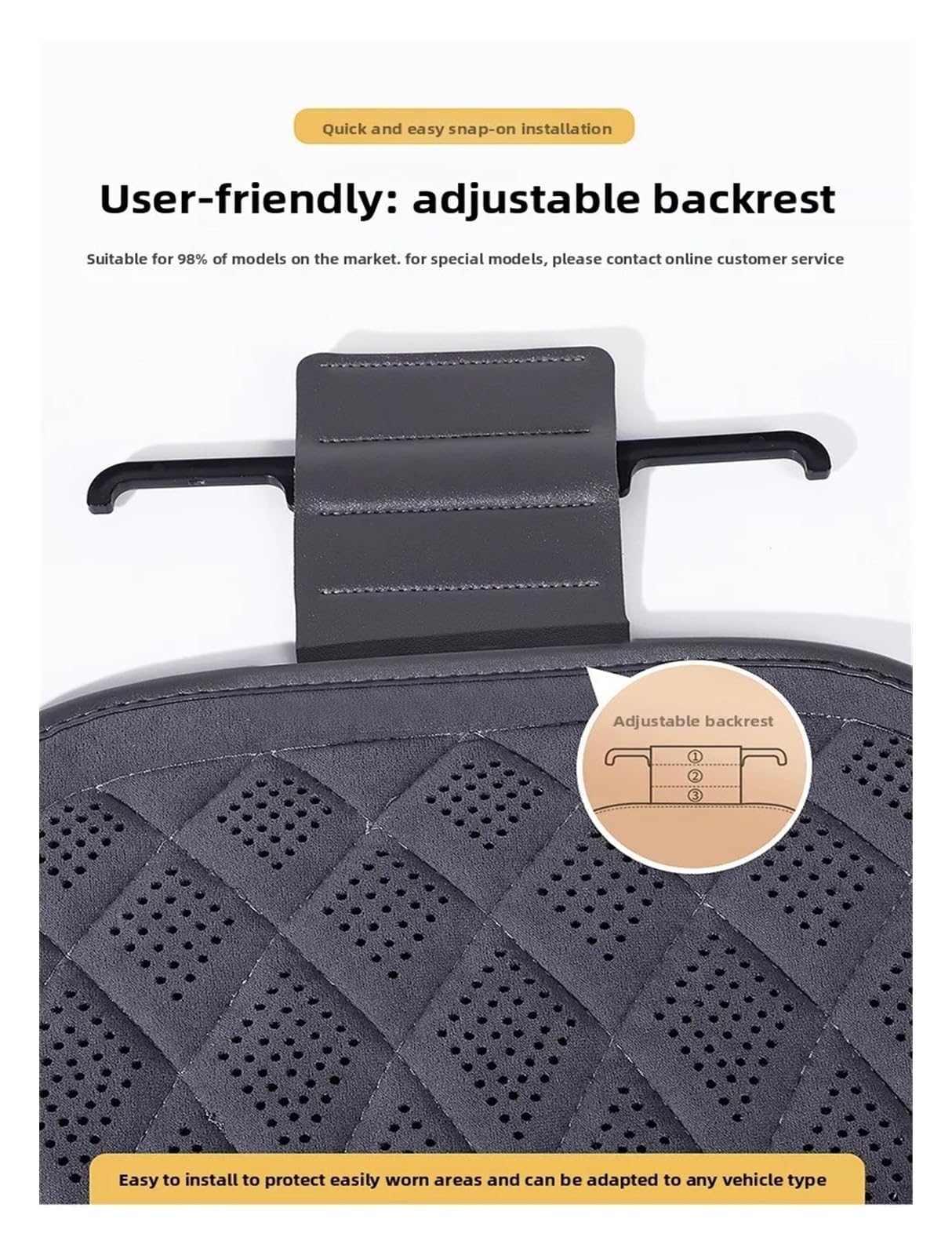 Housses De Sièges Housse Siège Voiture en Daim, Coussin Respirant, Tapis Protection pour L'automne Et l'hiver