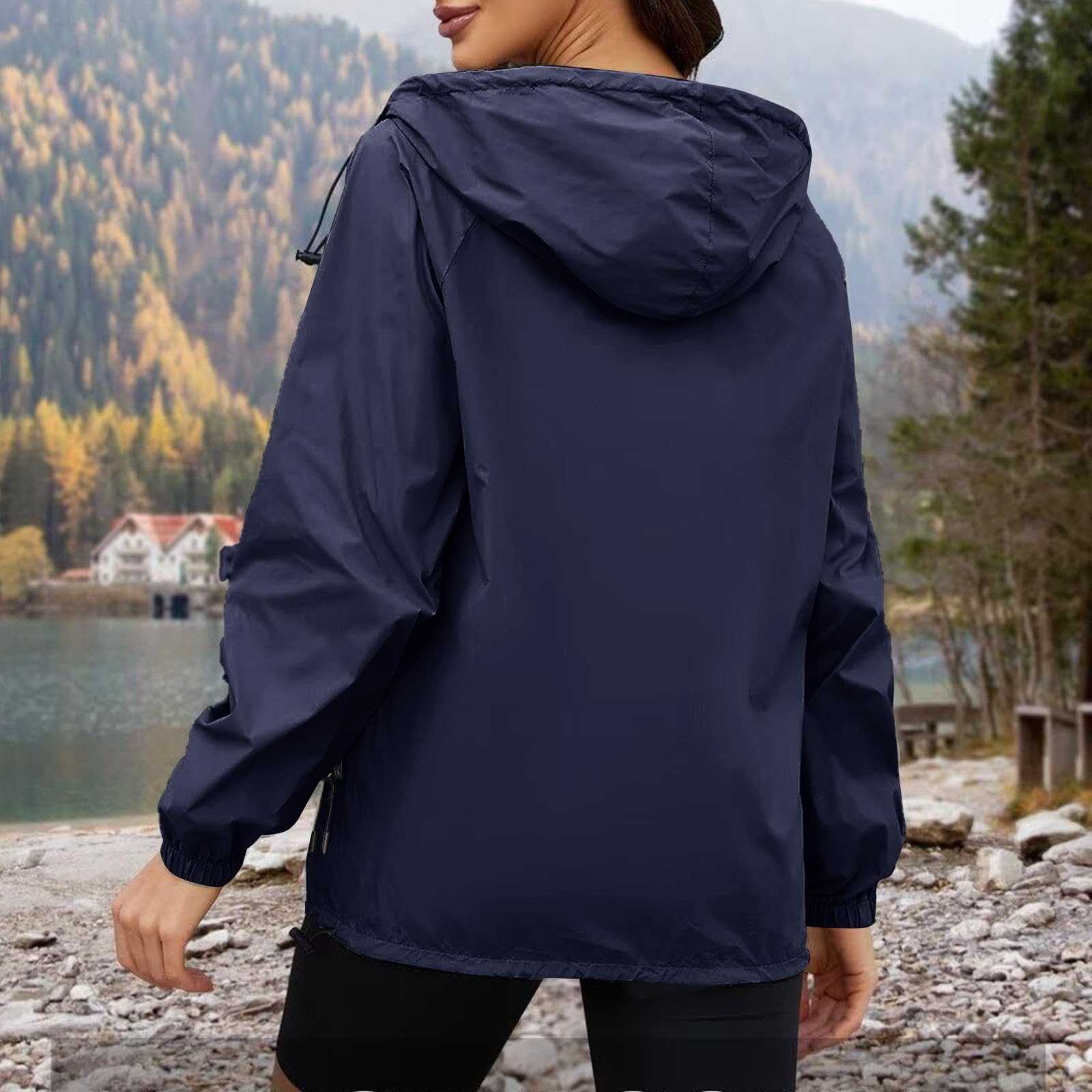 Giacca Antivento Rigida Da Donna Per L'Arrampicata All'Aperto, Autunno E Inverno Impermeabile Ragazzo 14 Anni Pieghevole Trekking Corsa Lungo Antipioggia Pioggia Estiva Vento Leggera