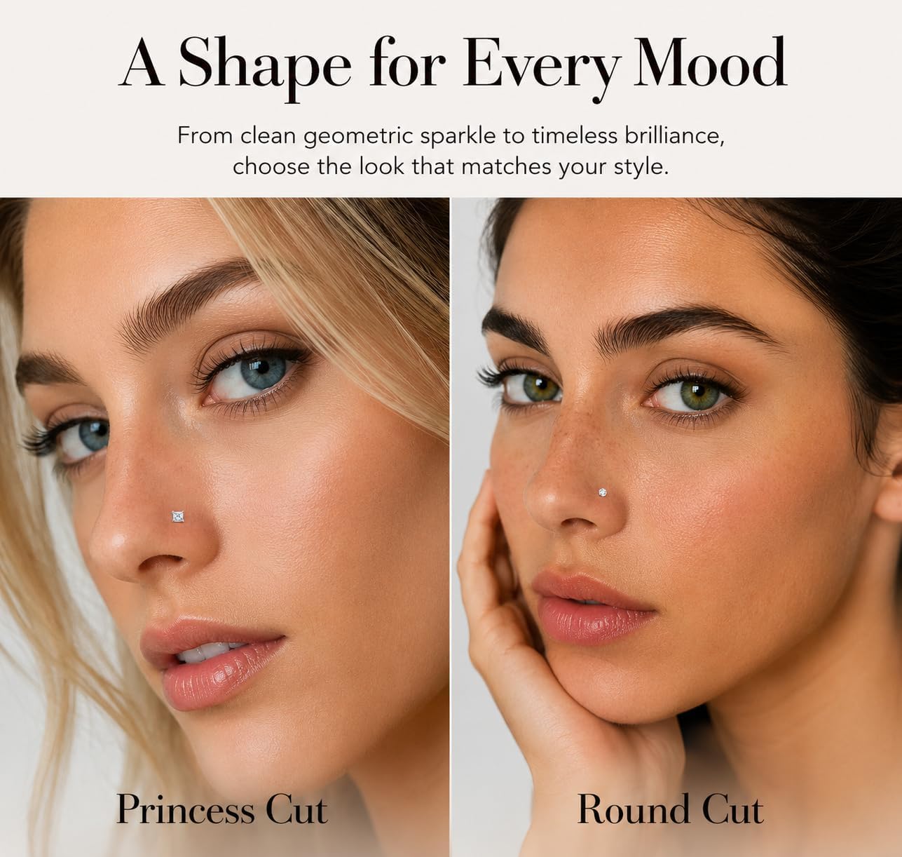 davka 20G Hypoallergenic Nose Rings Studs, Surgical Stainless Steel Cubic Zirconia Nose Stud Labret Nose Piercing Jewelry for Women Men, 1.5mm 2mm 2.5mm 3mm CZ