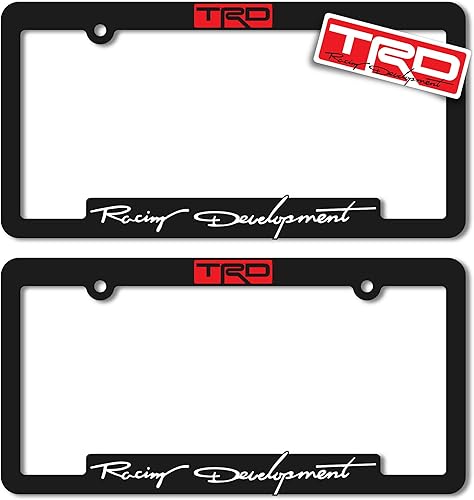 Miniatura 2 de (2) TRD Toyota Racing Development - Marcos de matrícula 3D (1 par)