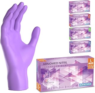 Luvas de Nitrilo Sem Pó - Halyard Purple Nitrile Exam Gloves