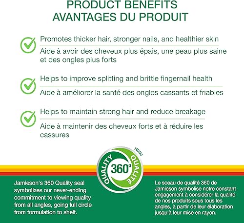 Miniatura 3 de Jamieson Biotina 10,000 mcg Tamaño de valor 90 cápsulas blandas