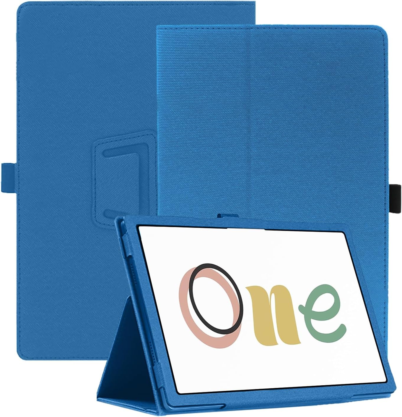 Case for Wacom One 14,NOUKAJU Tablet Protection Cover,Folding Stand with Pencil Holder and Wrist Strap,Drop-Resistant,Protection Case for Wacom One 14 Drawing Tablet 14inch(Blue)