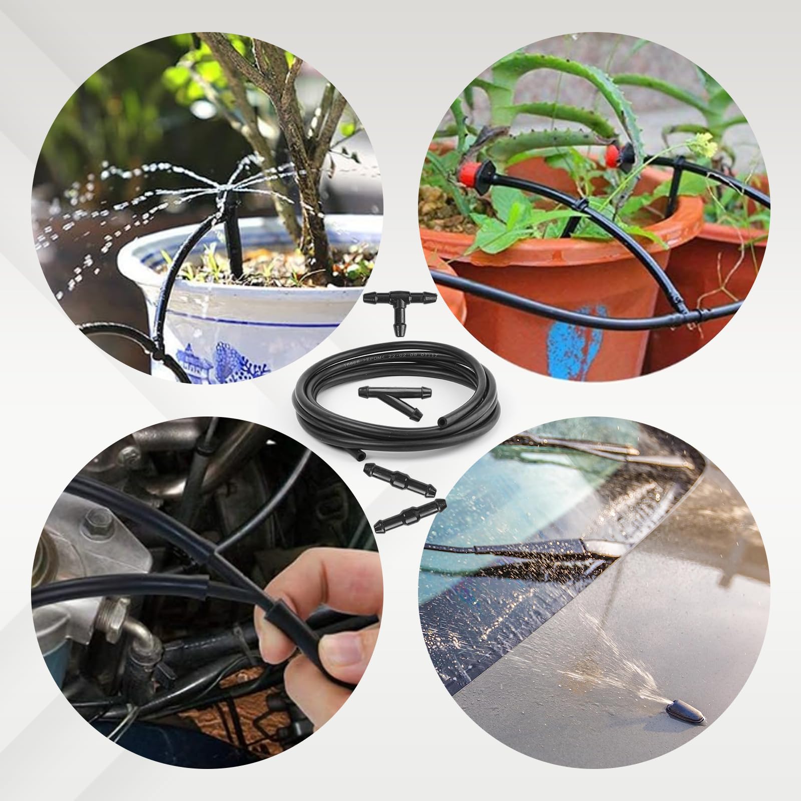 Kit Connettori Per Tubi Lavacristalli - 32 Pezzi, 4 Mm, Per Auto, Con Pezzi Dritti, A Y E A T - Foto 9