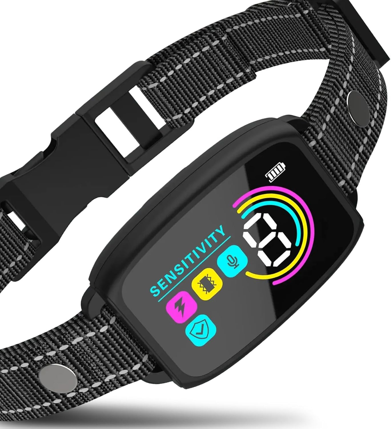 Automatic Bark Collar/No Remote Need, with Bark Detection to Reduce False Triggering, Suitable for Daily Household Use and Suitable for Dogs 10-120 lbs Rechargeable, IP67 Waterproof