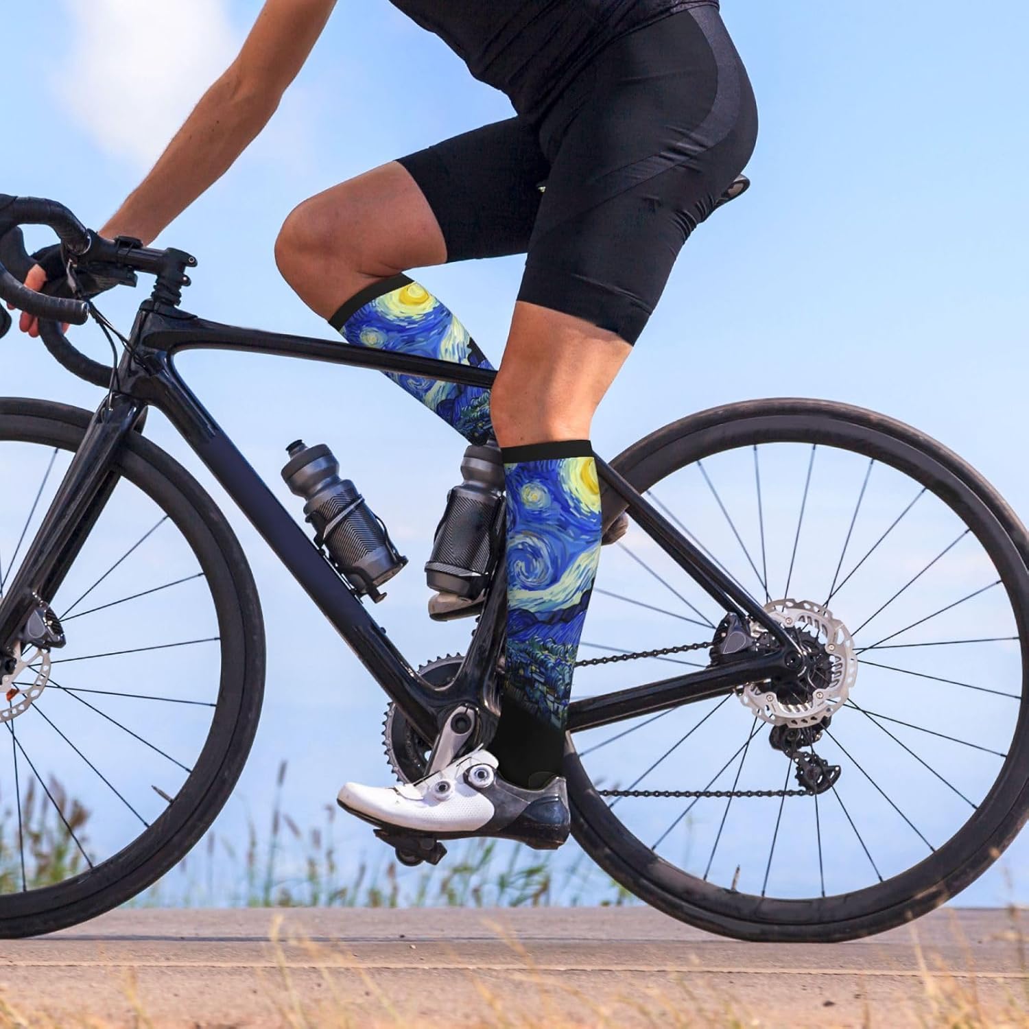 Compression Socks Calf Knee High Support Socks Novelty For Women Men Athletic Running Hiking Nurse - Image 2