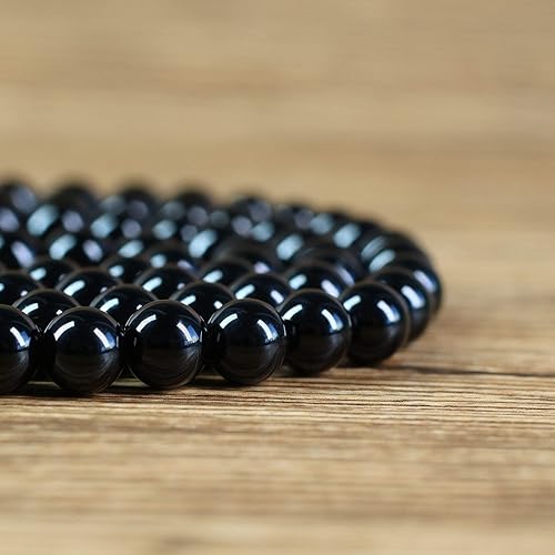 Vista 6 de Onyx Tiger Eye 108 Mala Beads Pulsera Collar