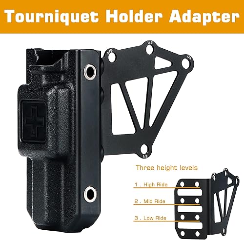 Miniatura 4 de Guayma Adaptador de soporte de torniquete con kit QLS, adaptador de funda táctica para cinturón de servicio Airsoft Gear