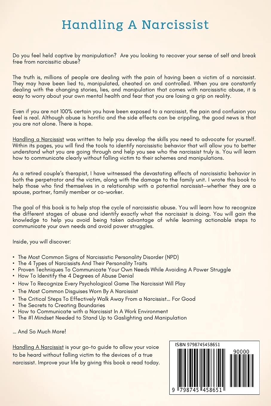 Handling A Narcissist: How To Break Free From Manipulation, Gaslighting and Narcissistic Abuse (Breaking Free: A Mental Health Series) - Image 2