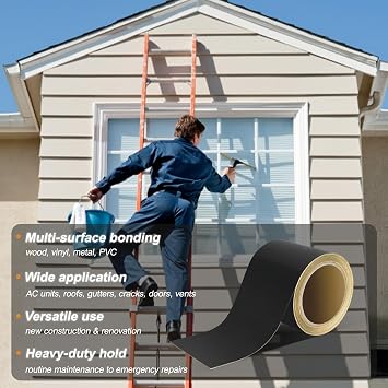 Flashing Tape for Windows and Doors, 3.75 in x 30 ft, 1 Roll, UV Resistant