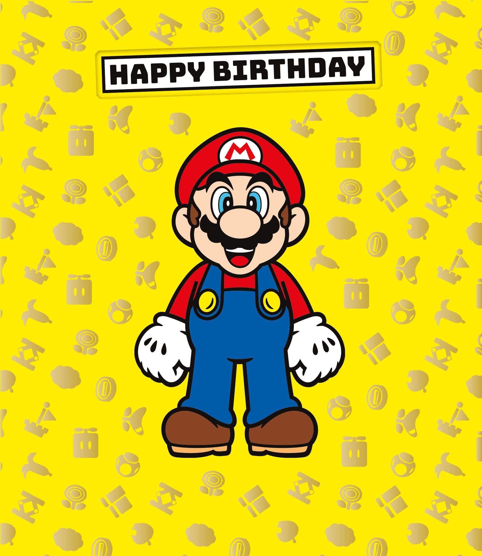SUPER MARIO BIRTHDAY CARD