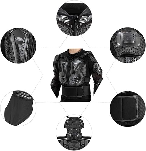 Miniatura 6 de Armadura de cuerpo completo para motocicleta, motocross y cuatrimoto, chaqueta protectora, para hombres y mujeres