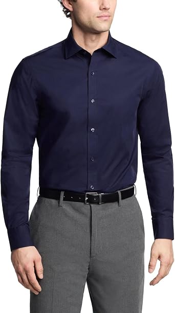 Tommy Hilfiger Mens The Flex Stretch Button Down Dress Shirt