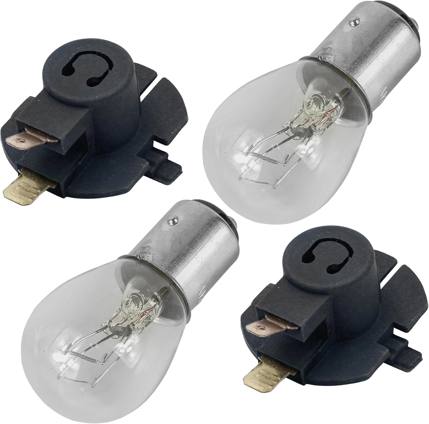 Caltric Headlight Socket and Bulb Compatible with Troy Bilt 2610 2410 3090 Storm 2890 Vortex 2100 Squall/Super Bronco/Tuffy/Pony/Range Rider x2