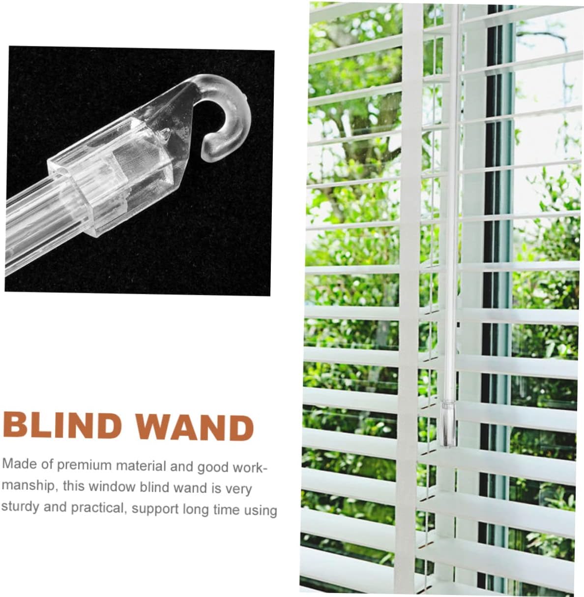 4pcs Vertical Blind Replacement Sticks Blind Tilt Rods for Easy Options Simple Installation Sturdy Design