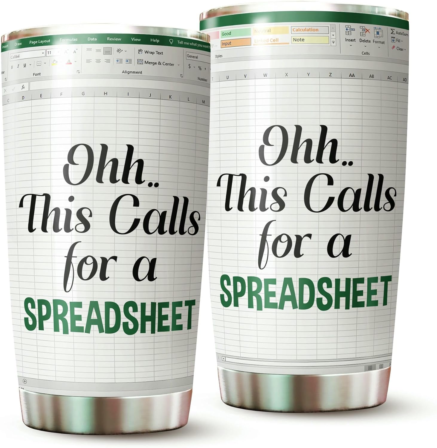Accountant Tumbler - Spreadsheet Tumbler - Gifts for Accountant - Accountant Cup - Spreadsheet Shortcut Tumbler 20 Oz - Office Mug - Tax Prep Coffee Mug - Accountant Coffee Mug - Gifts for CPA