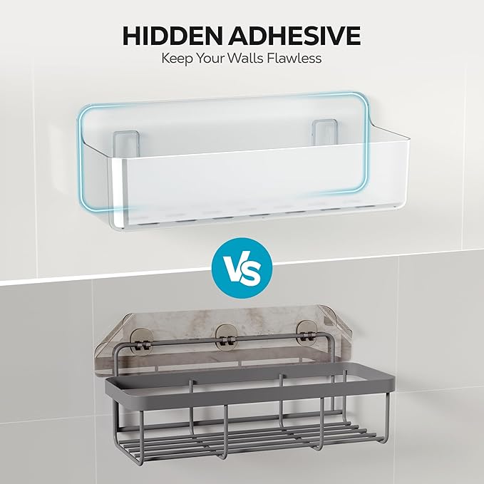 Nieifi Estante Adhesivo de Pared, 5 Piezas con Portajabón, Organizador de Ducha miniatura 6